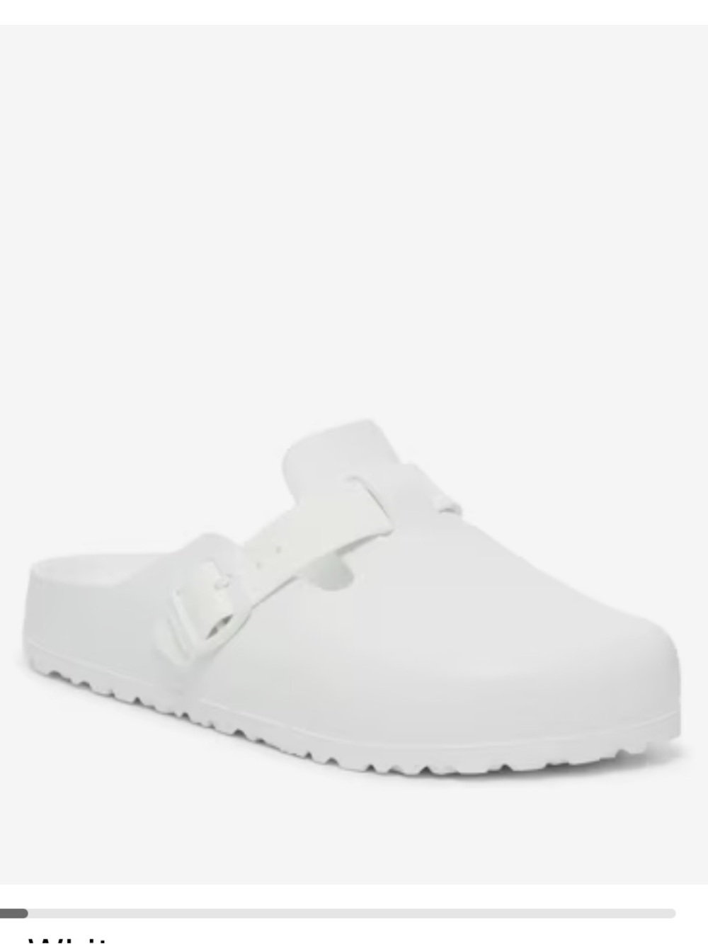 Birkenstocks Women's White Slip-On Comfort Clog with Adjustable Strap